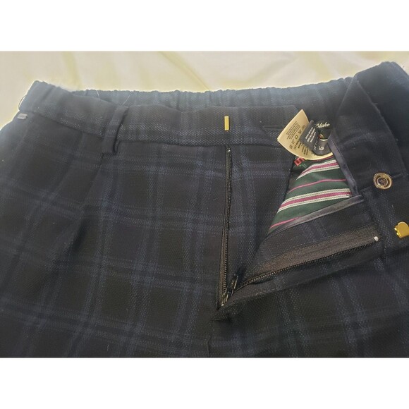 Scotch & Soda Amsterdam Plaid Woven Blake Blue Black Dress Pants Men’s 32 x 32 - Picture 9 of 16